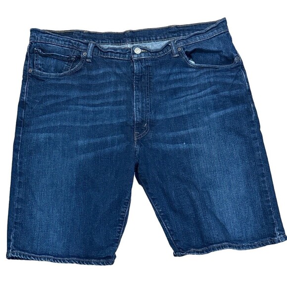 Levi's 505 Men's Blue Jean Shorts - Red Tab Regular Fit Denim - Size 42 EUC - Picture 5 of 5